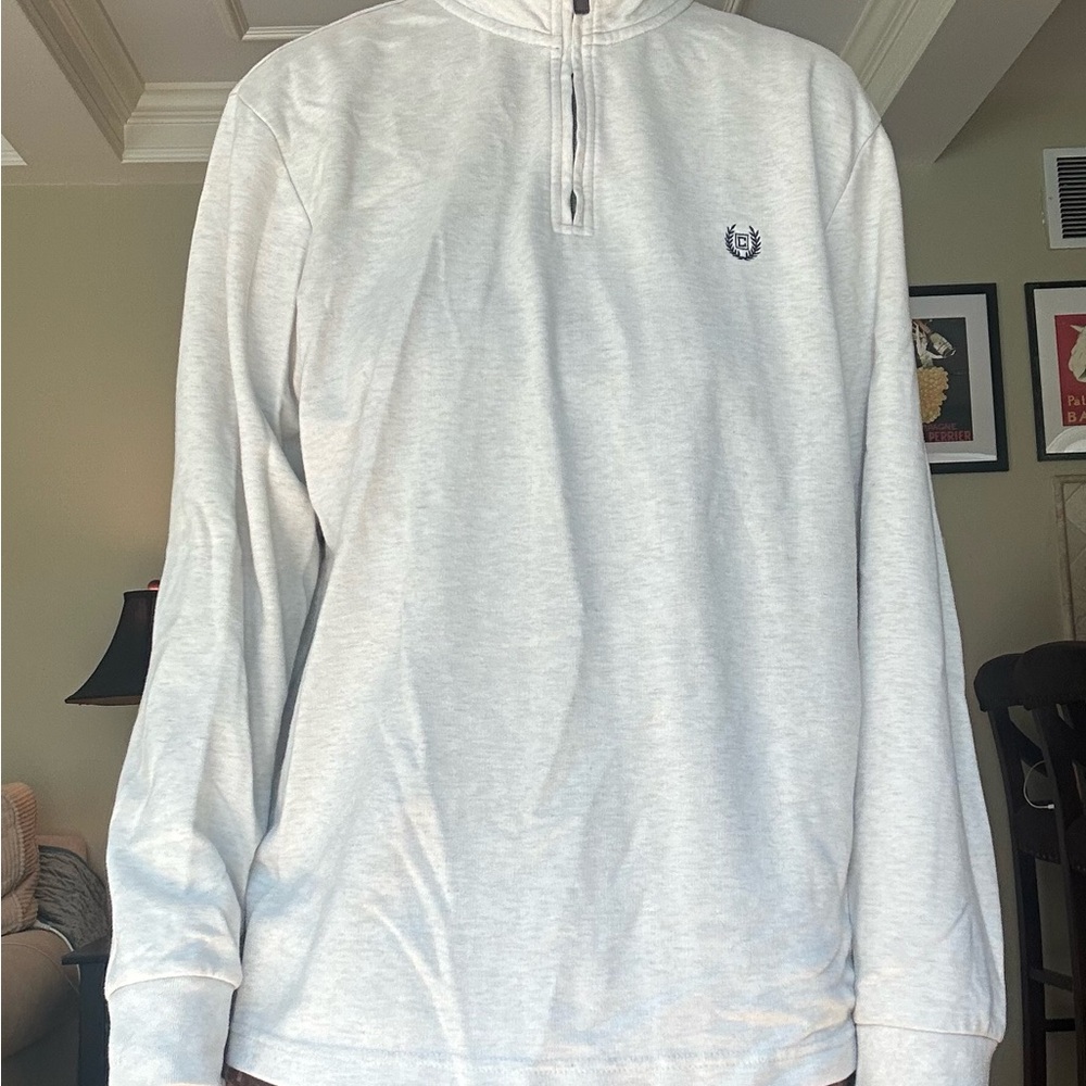 Chaps Navy and Cream Pullover